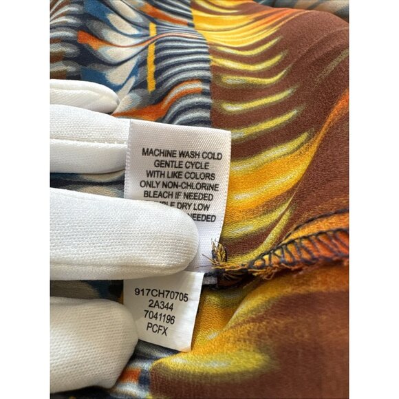 Live And Let Live Womens Multicolor Short Sleeve Top L Polyester Made In Vietnam - Picture 8 of 11